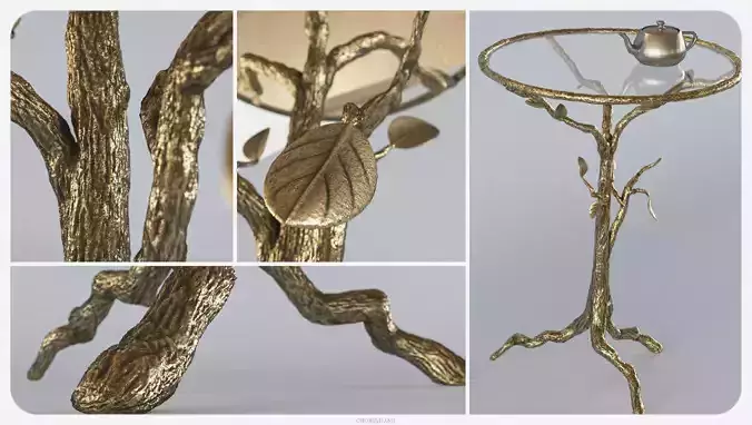 Sherwood Accent Table 3D model