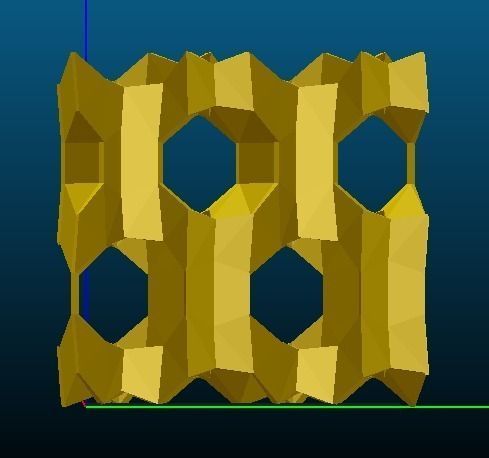 MFI-type Zeolite 3D print model_1