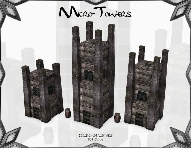 Micro-Machines Low-poly 3D model_4