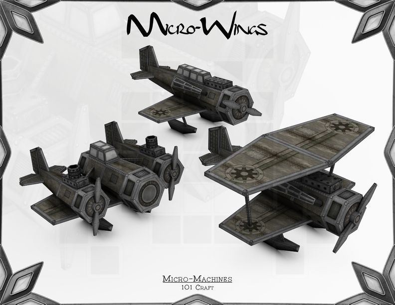 Micro-Machines Low-poly 3D model_3
