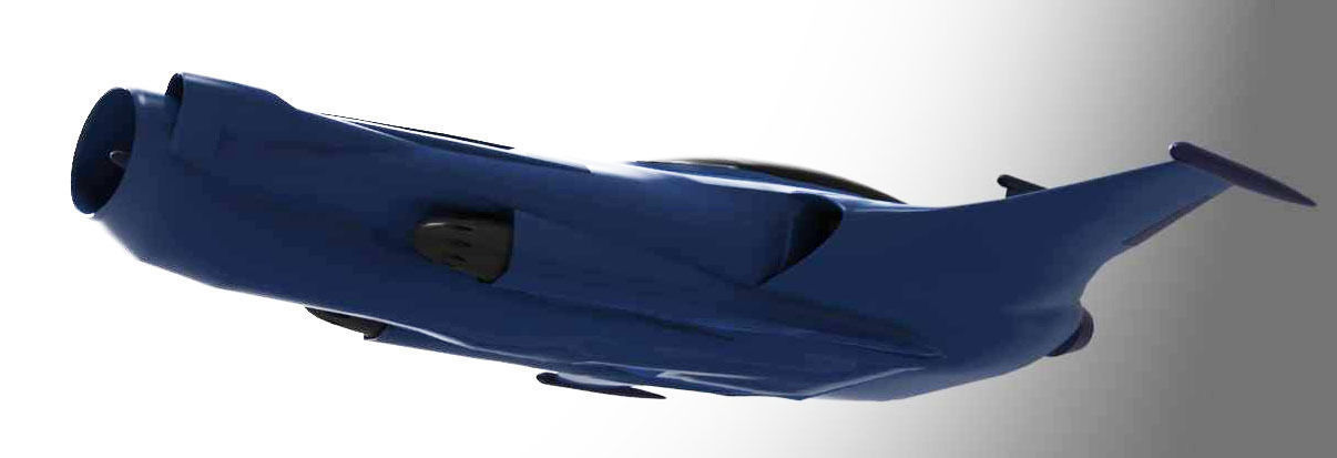 Aquaflyer spaceship 3D print model_3