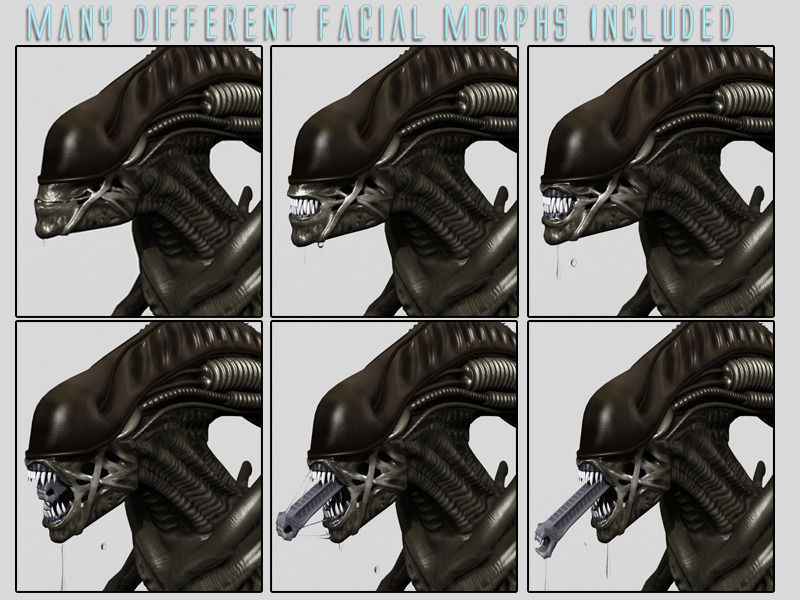 Xenomorph Aliens Mega Pack 3D model_15
