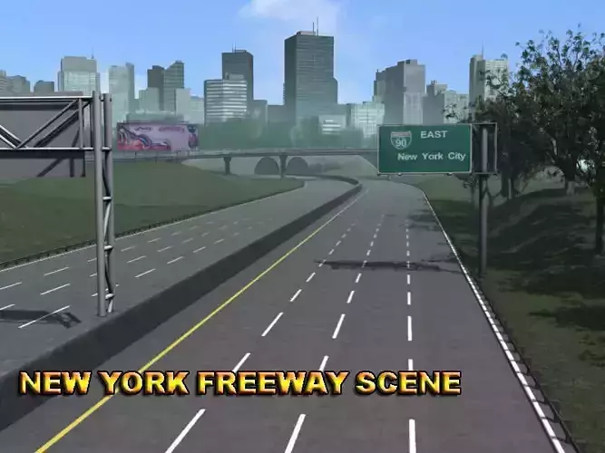 New York Freeway Scene