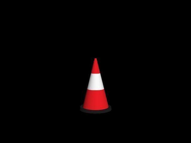Traffic Cone Free low-poly 3D model