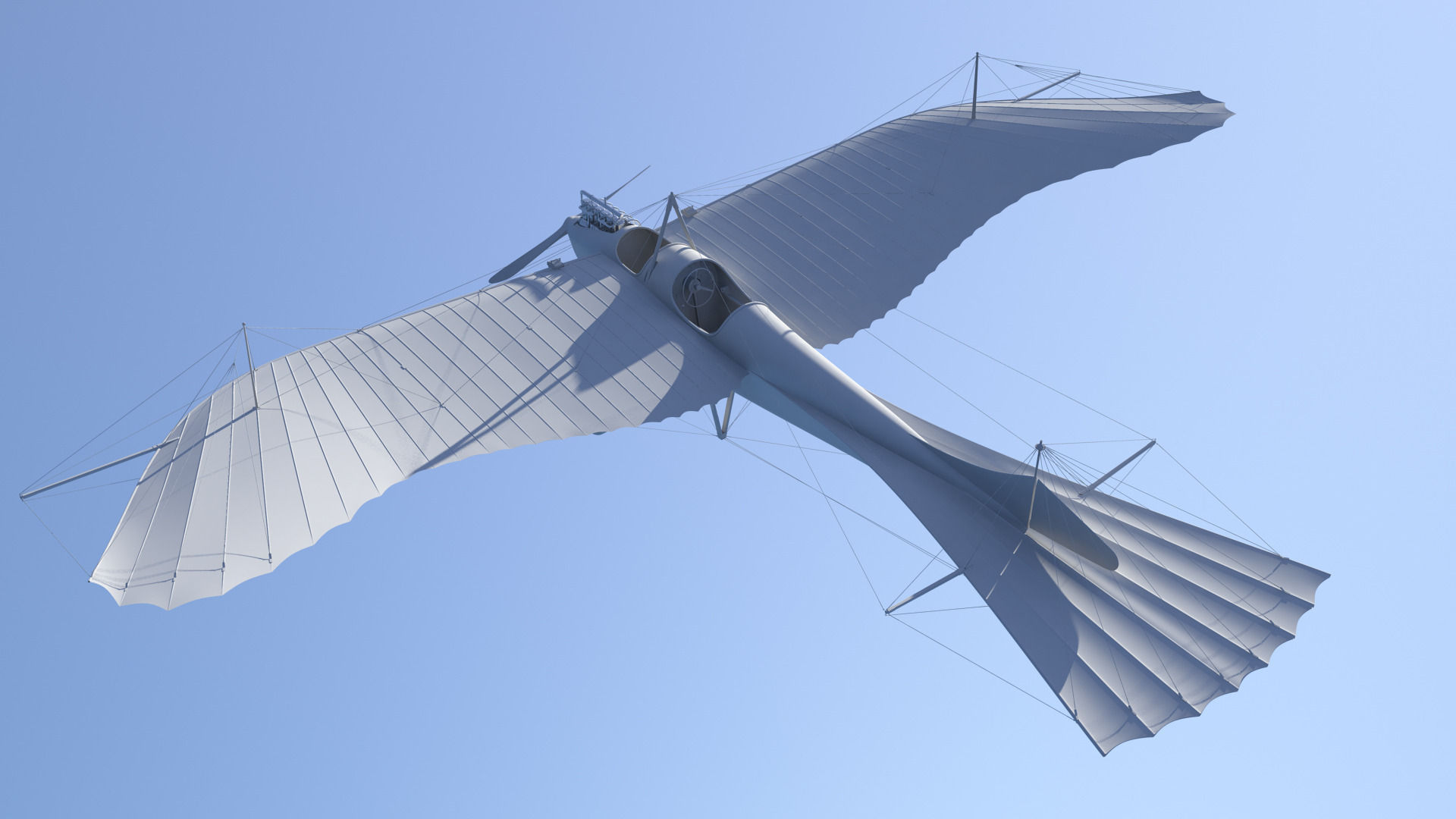 TAUBE PLANE 3D model_1