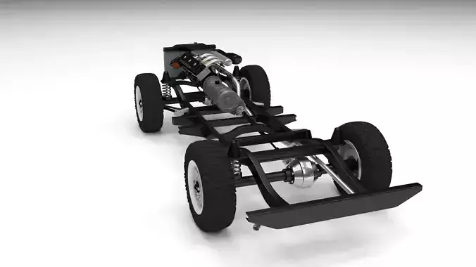 Offroad Truck Chassis 3D model