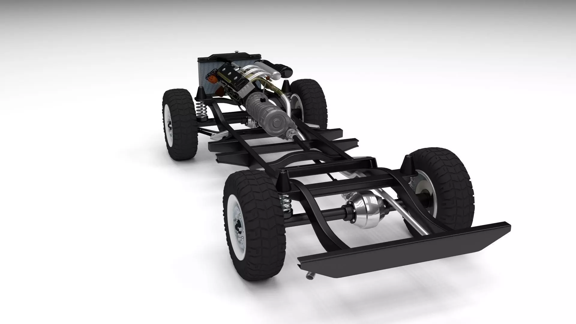 Offroad Truck Chassis 3D model_0