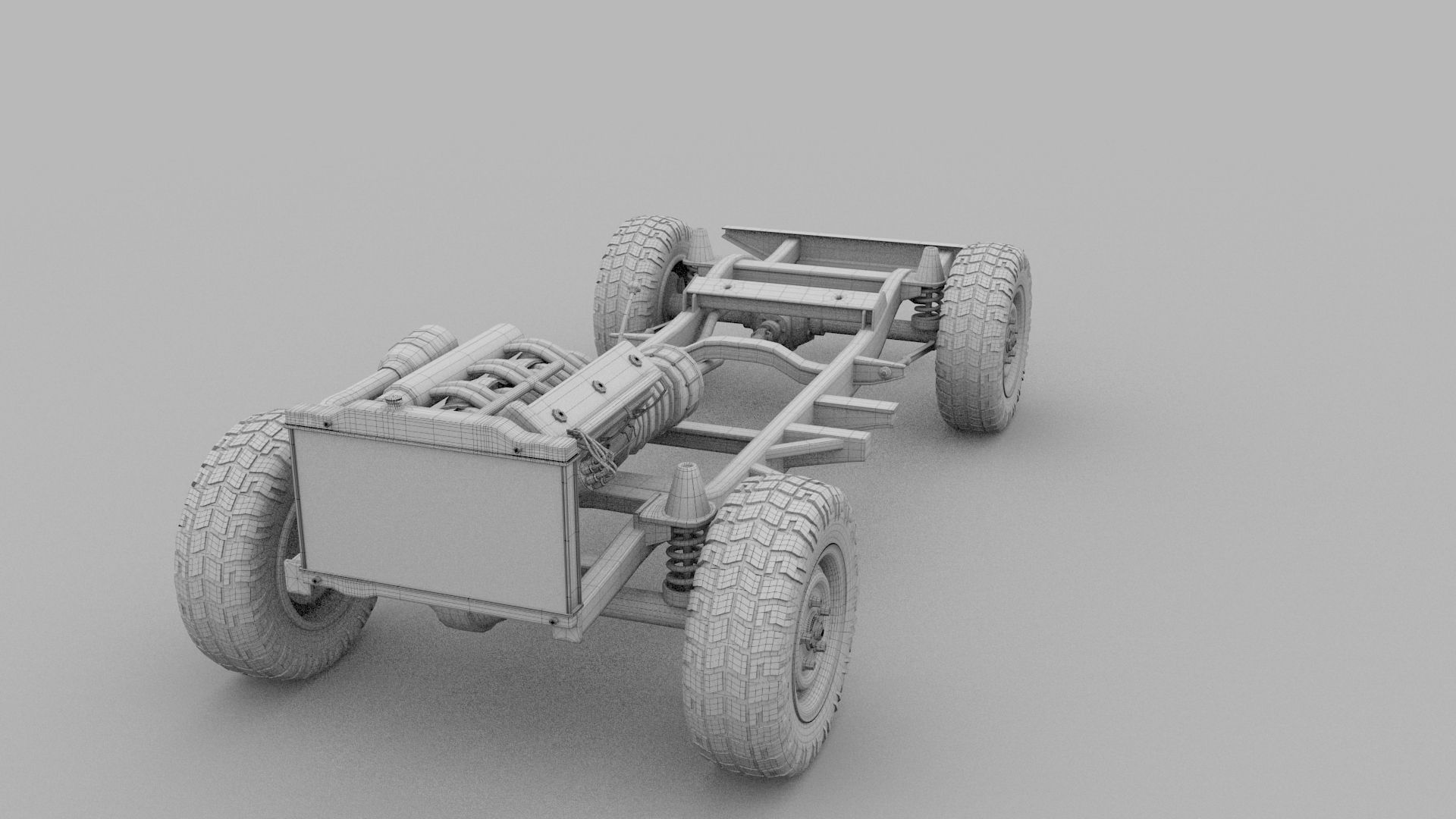 Offroad Truck Chassis 3D model_11