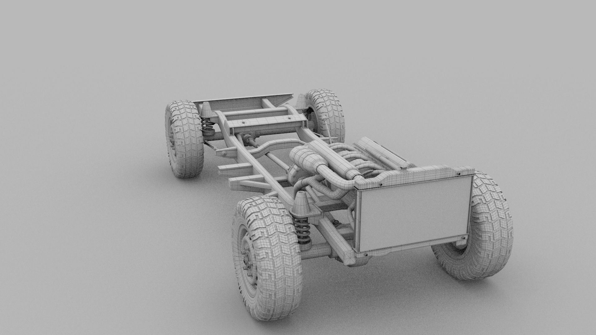 Offroad Truck Chassis 3D model_12