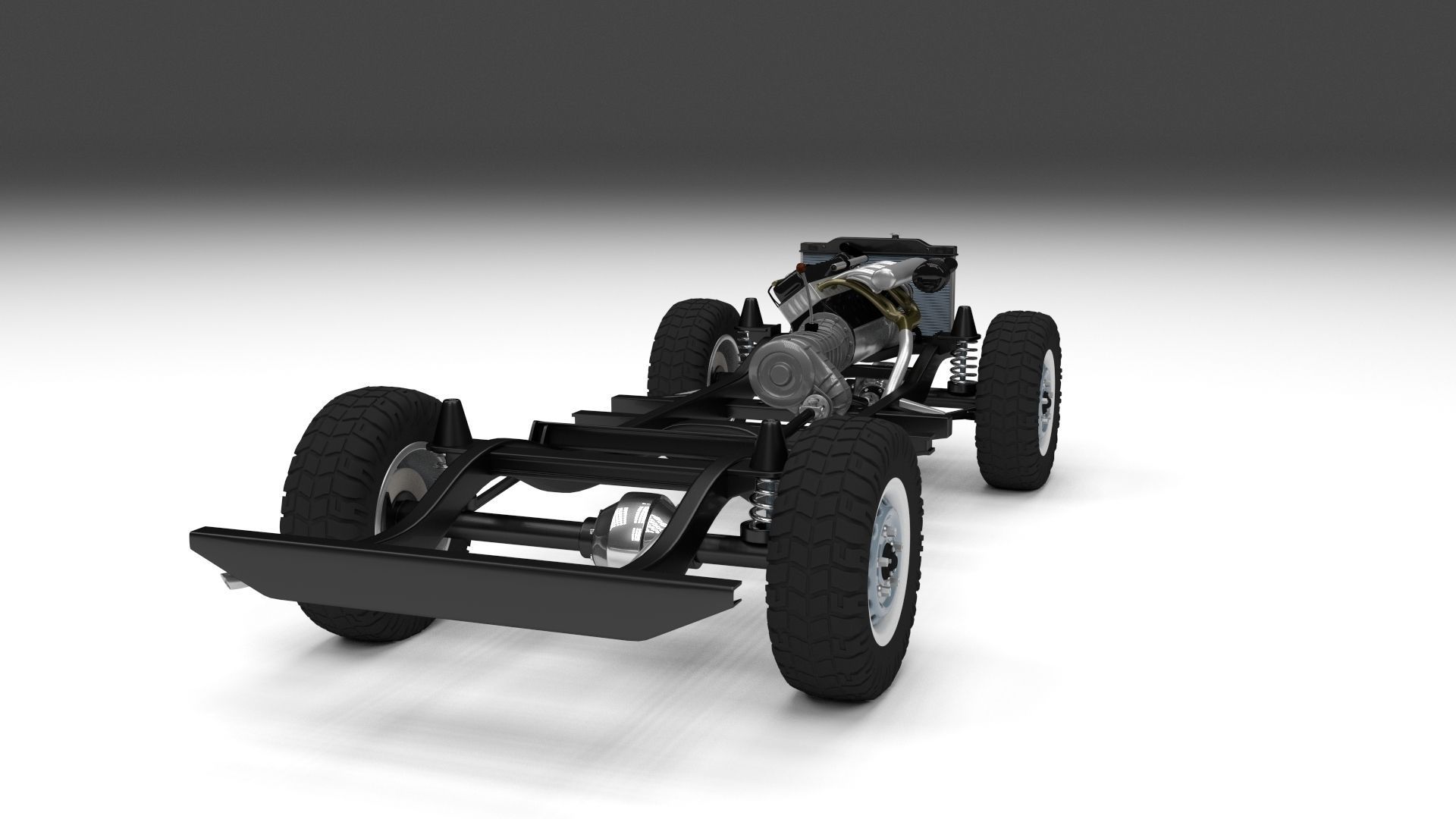 Offroad Truck Chassis 3D model_3
