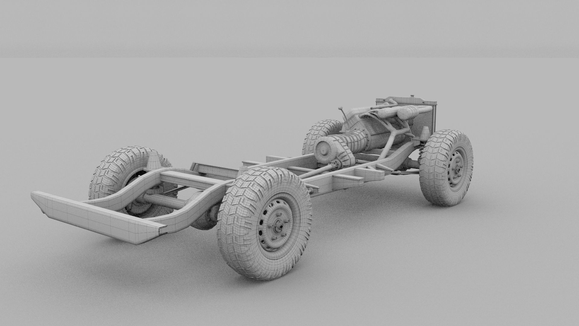 Offroad Truck Chassis 3D model_13