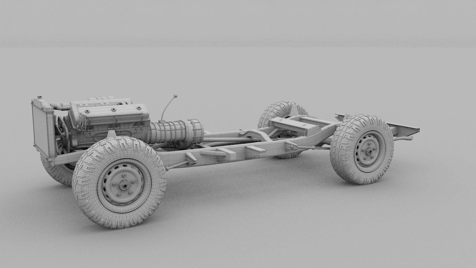 Offroad Truck Chassis 3D model_9