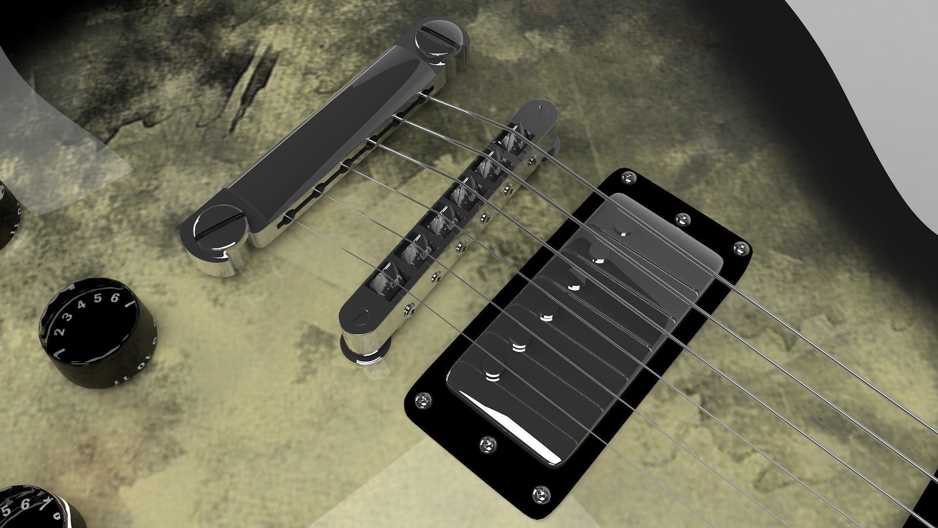 Les Paul Custom 3D model_2