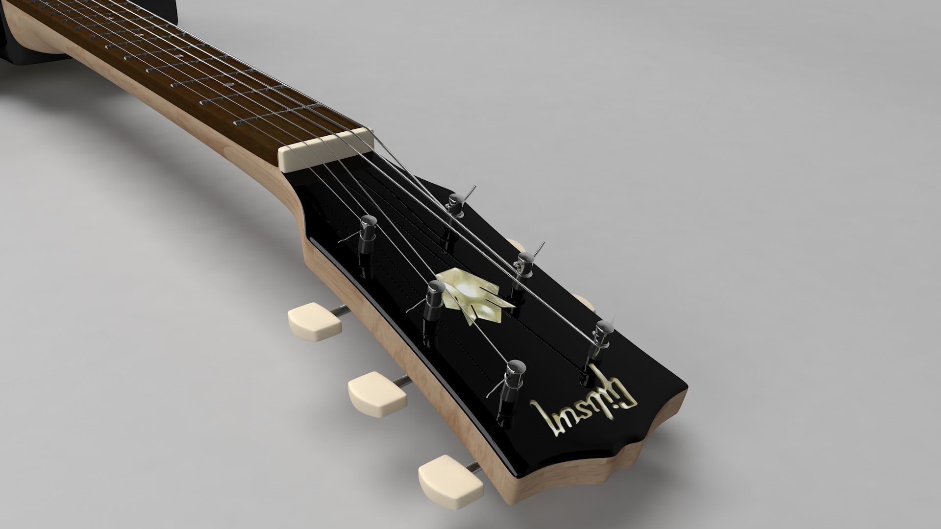 Les Paul Custom 3D model_4