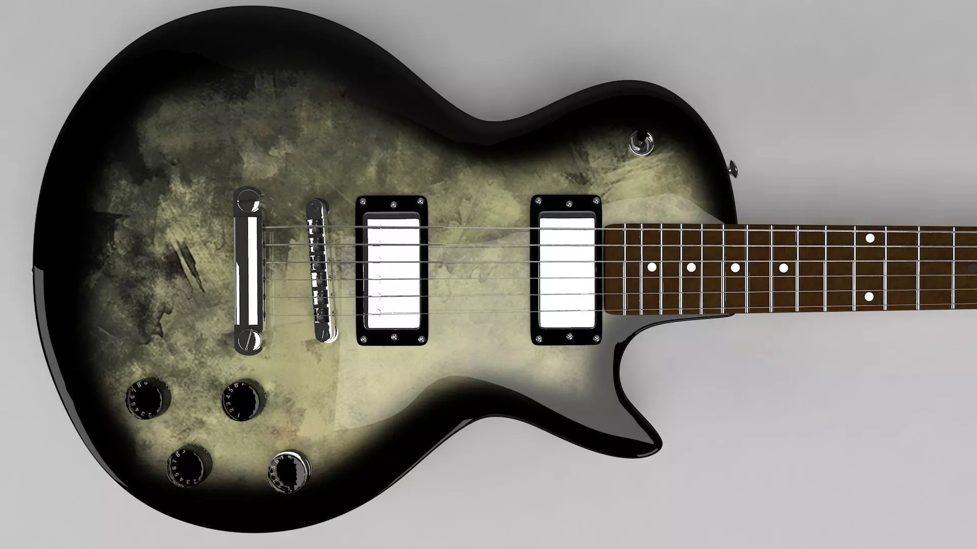 Les Paul Custom 3D model_0