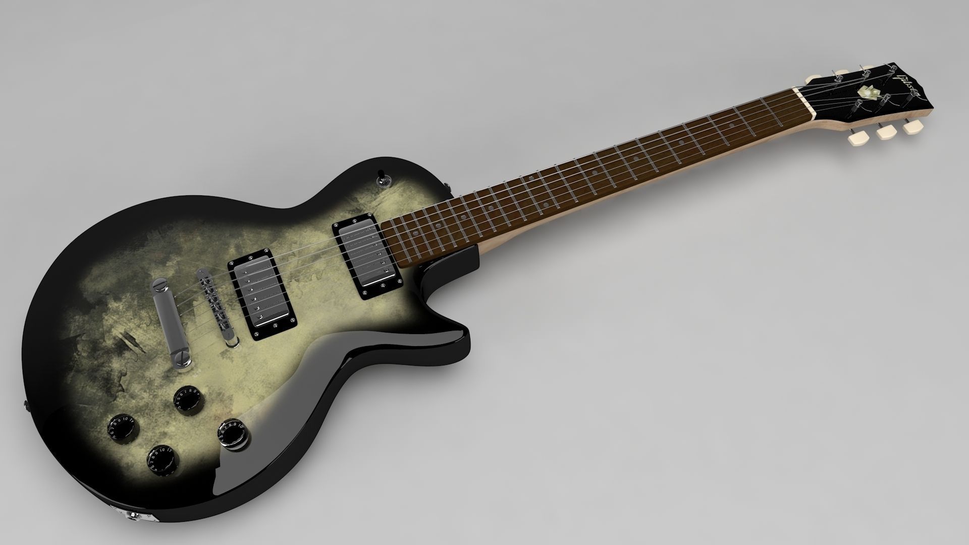 Les Paul Custom 3D model_1