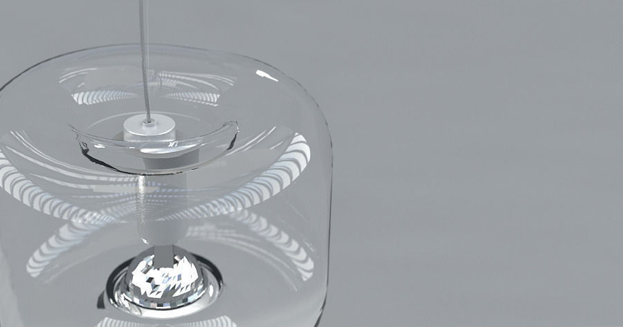 Hanging Lamp and Table Lamp Bonbonne by Jean Francois D Or 3D model_3