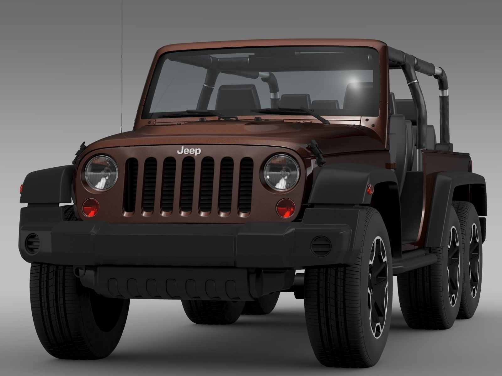 Jeep Wrangler Rubicon 6x6 2016 3D model_5