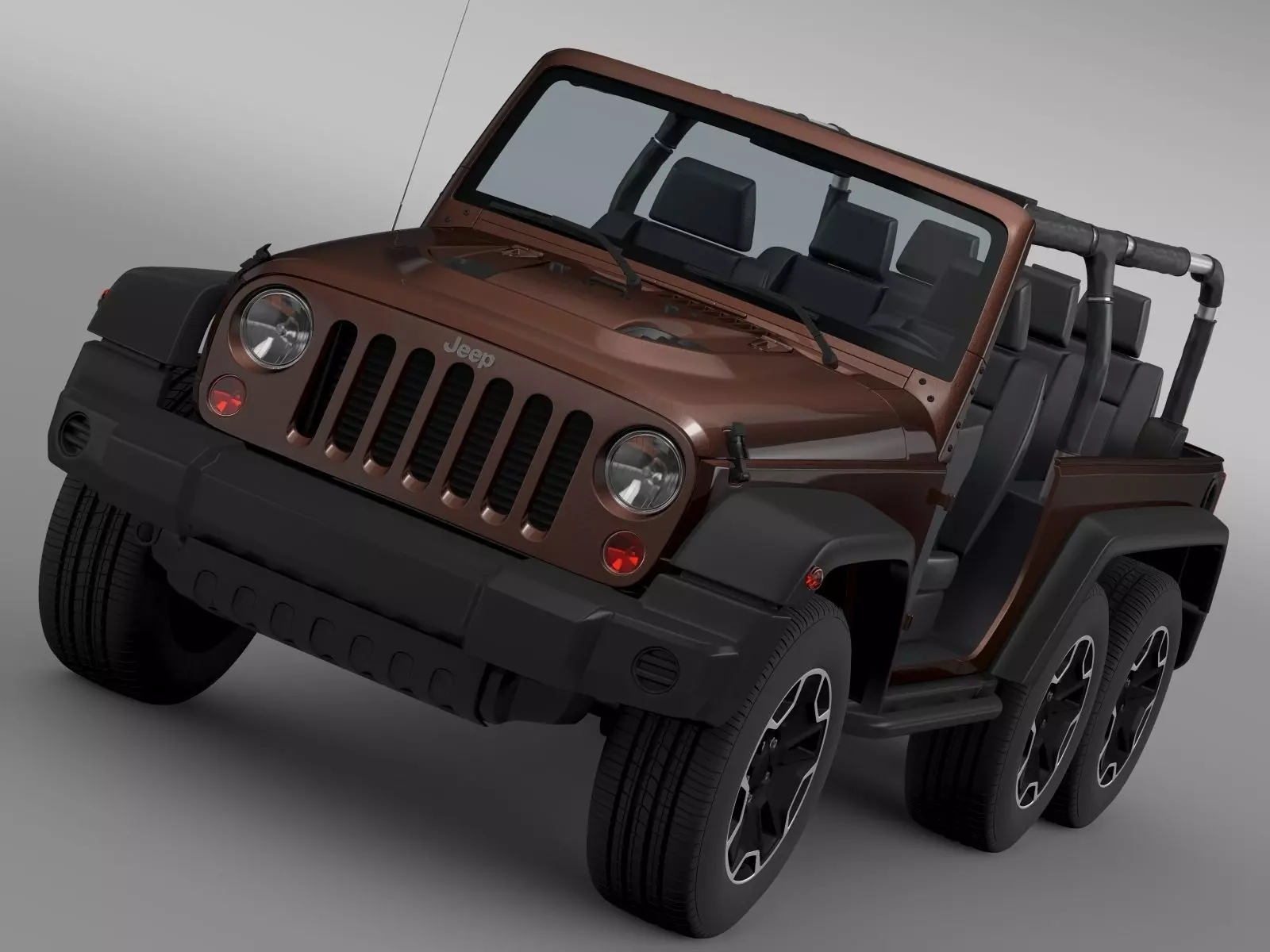 Jeep Wrangler Rubicon 6x6 2016 3D model_0