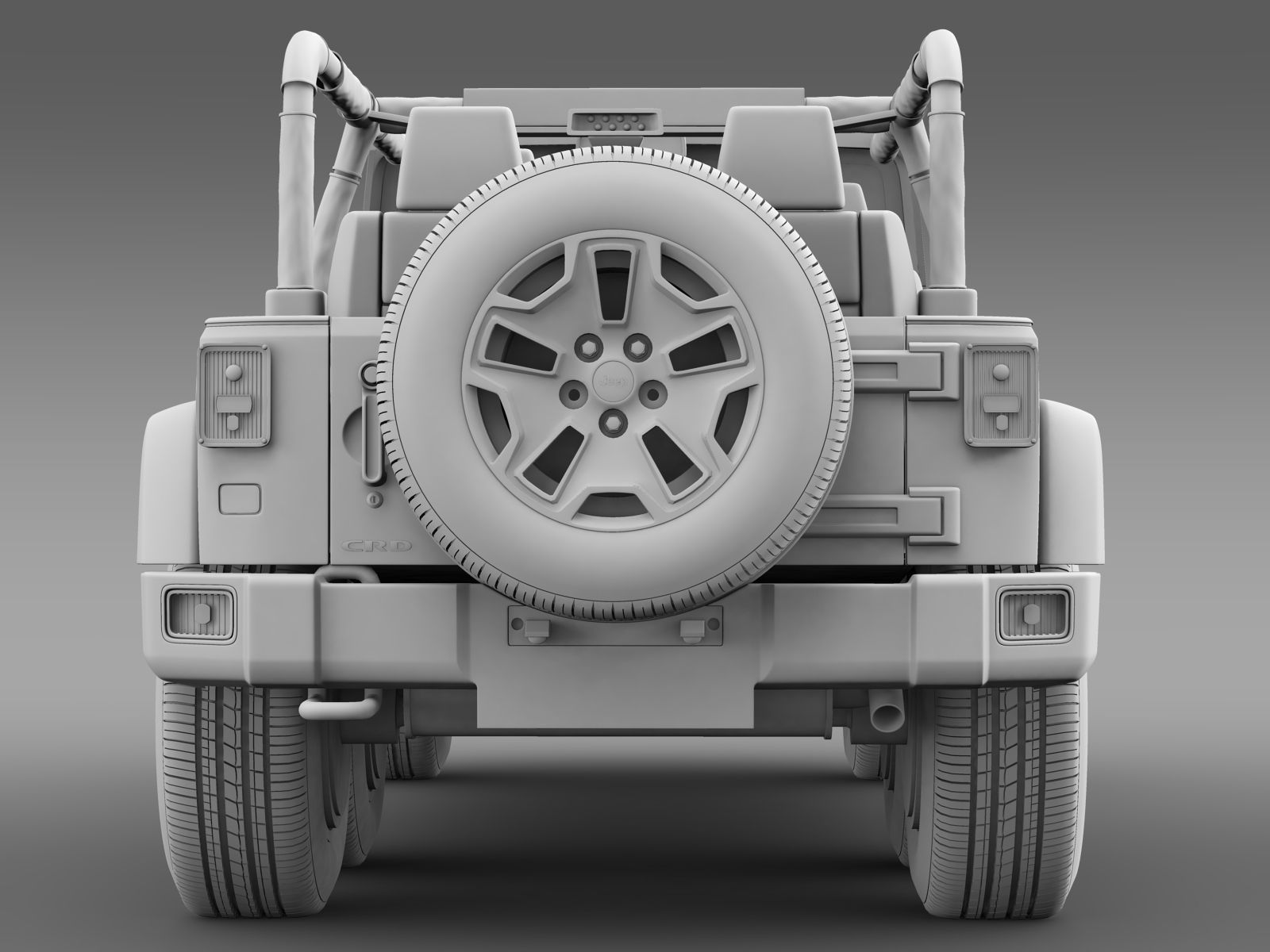 Jeep Wrangler Rubicon 6x6 2016 3D model_13