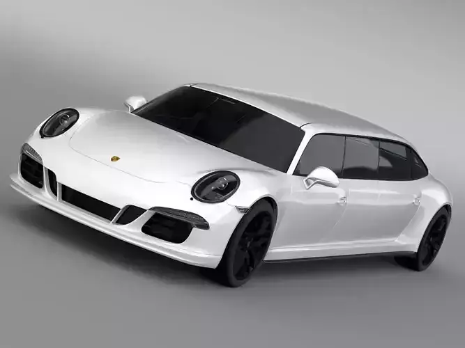  Porsche 911 Carrera 4 GTS Limousine 2016 3D model