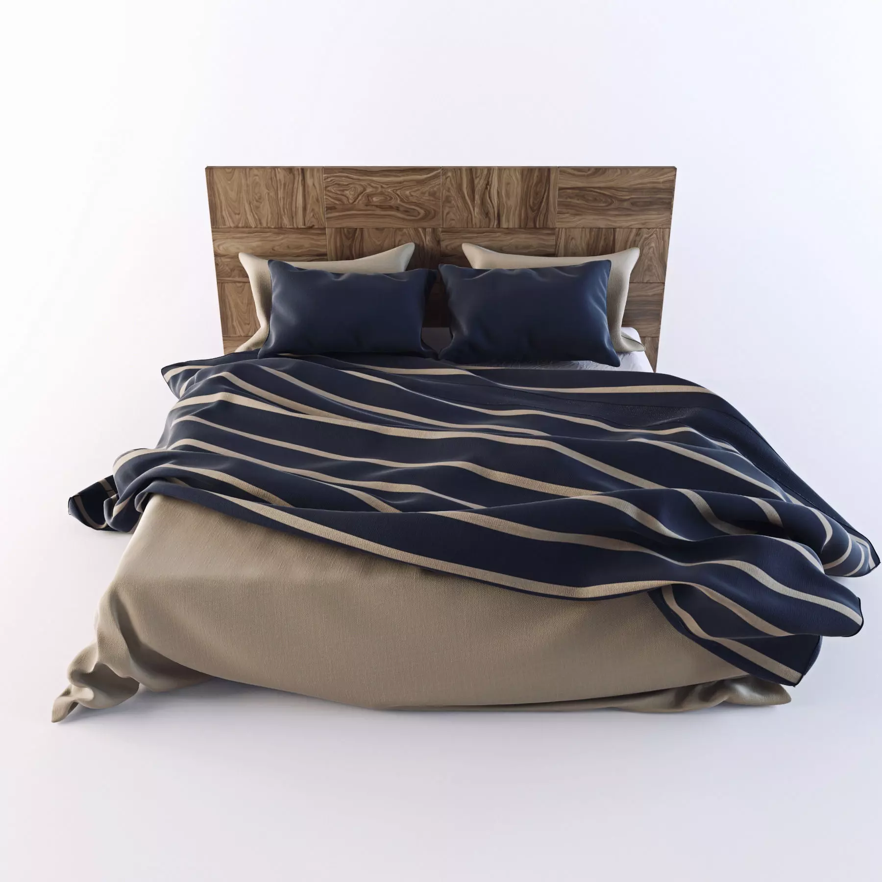 Bed linen 2 Free 3D model