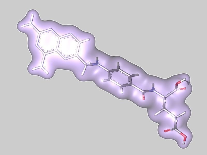 Aminopterin molecule 3D model_1
