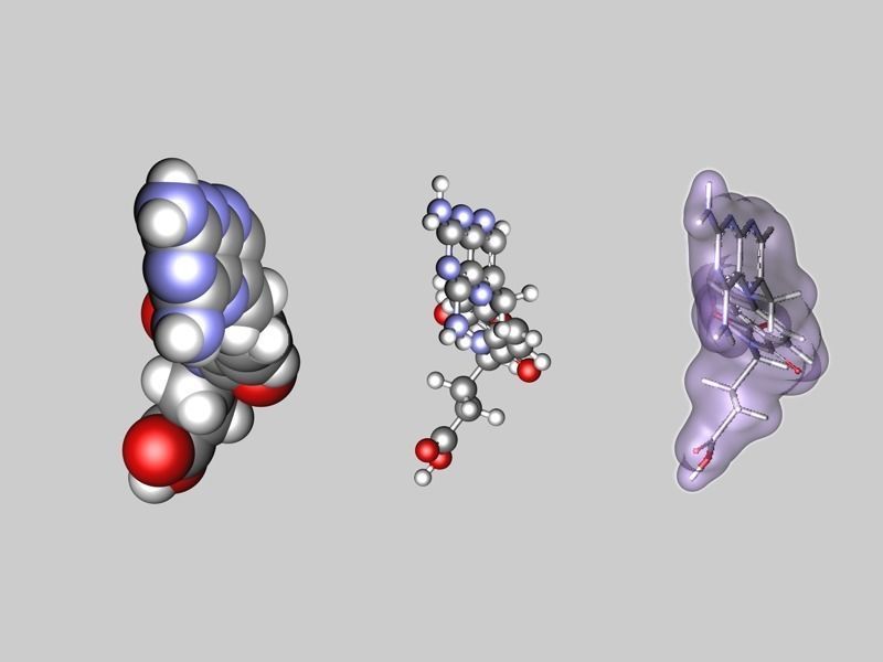 Aminopterin molecule 3D model_5
