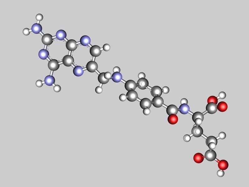 Aminopterin molecule 3D model_2