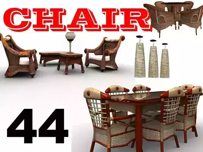 44 Classic Chairs Collection  3D model