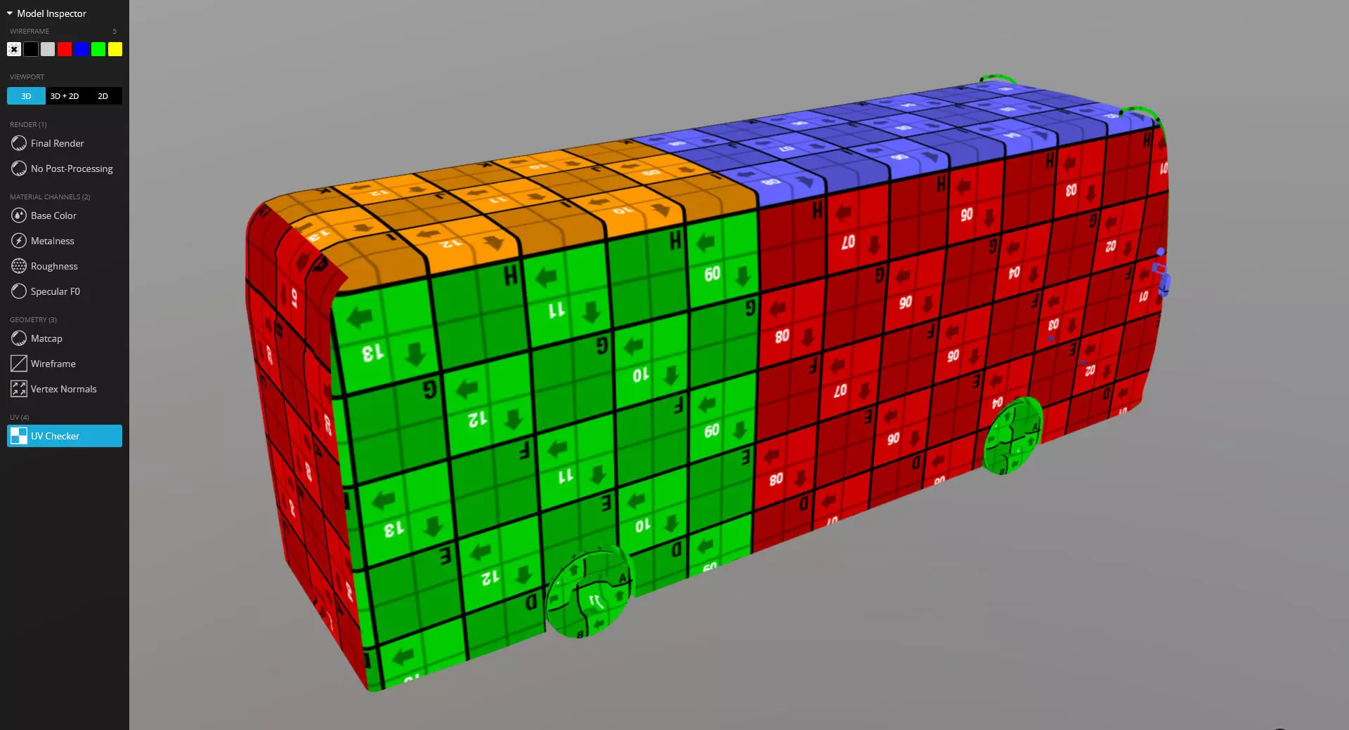 Alexander Dennis Enviro 400 First Express Low-poly 3D model_4