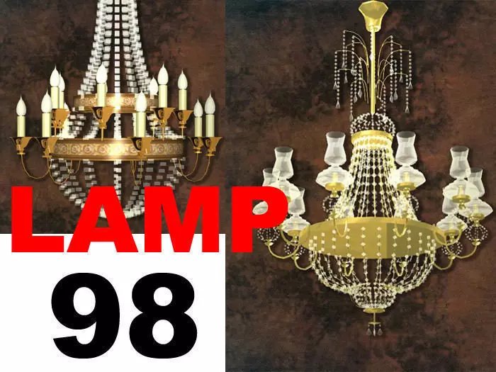 98 Classic Lamps Collection 3D model 3D model