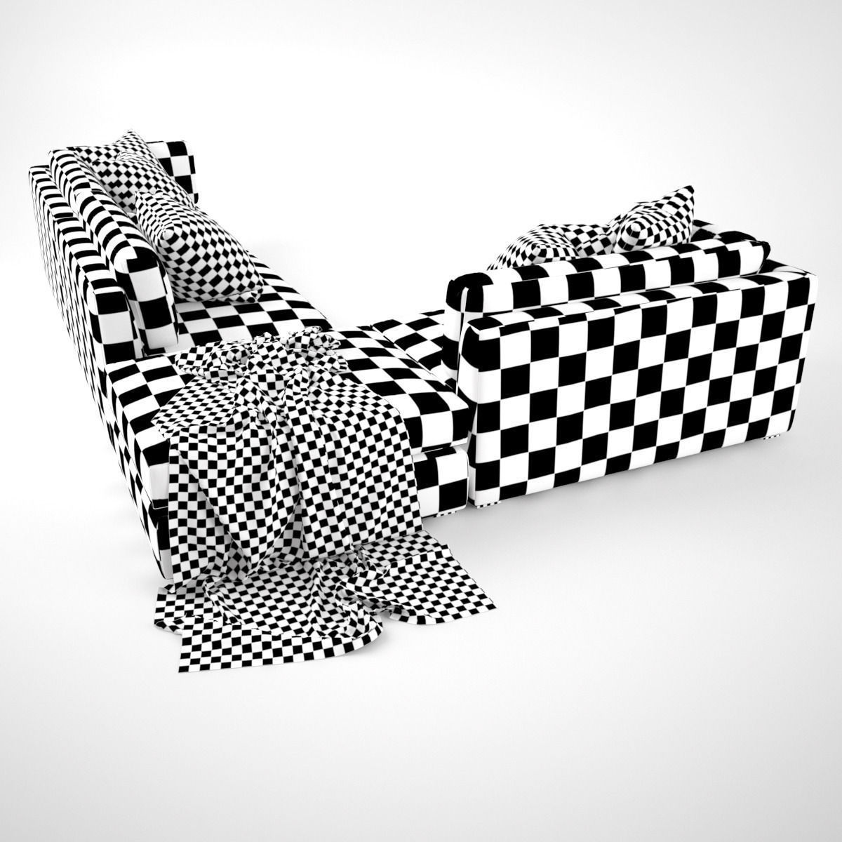 Busnelli Oh-mar Corner Sectional Sofa 3D model_9