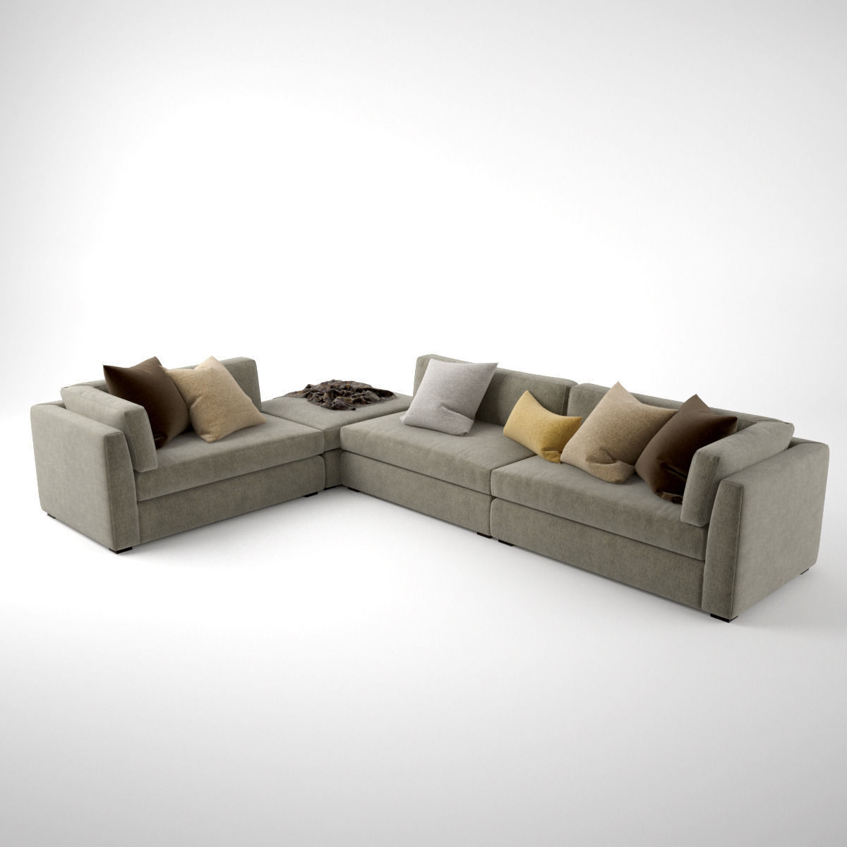 Busnelli Oh-mar Corner Sectional Sofa 3D model_3