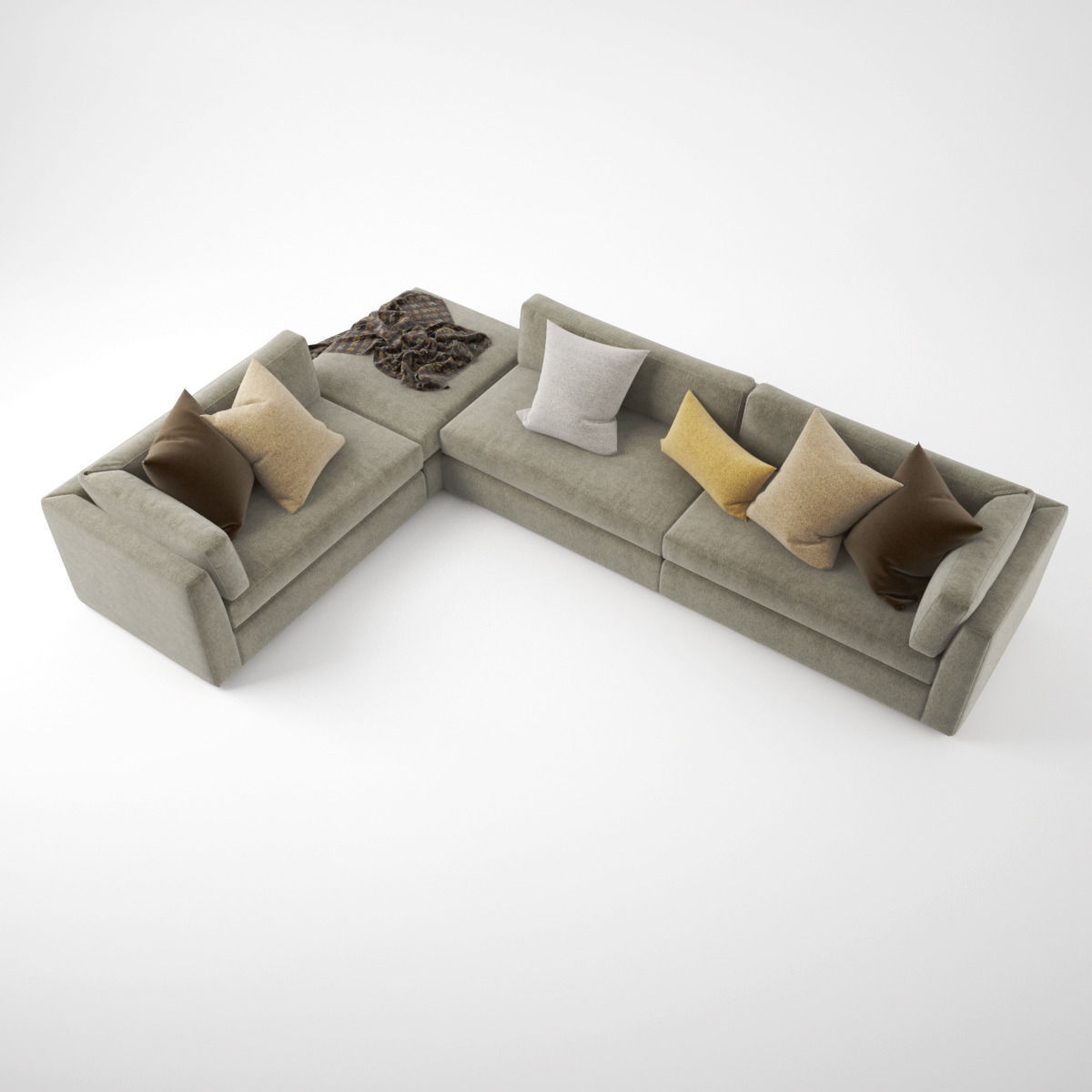 Busnelli Oh-mar Corner Sectional Sofa 3D model_4