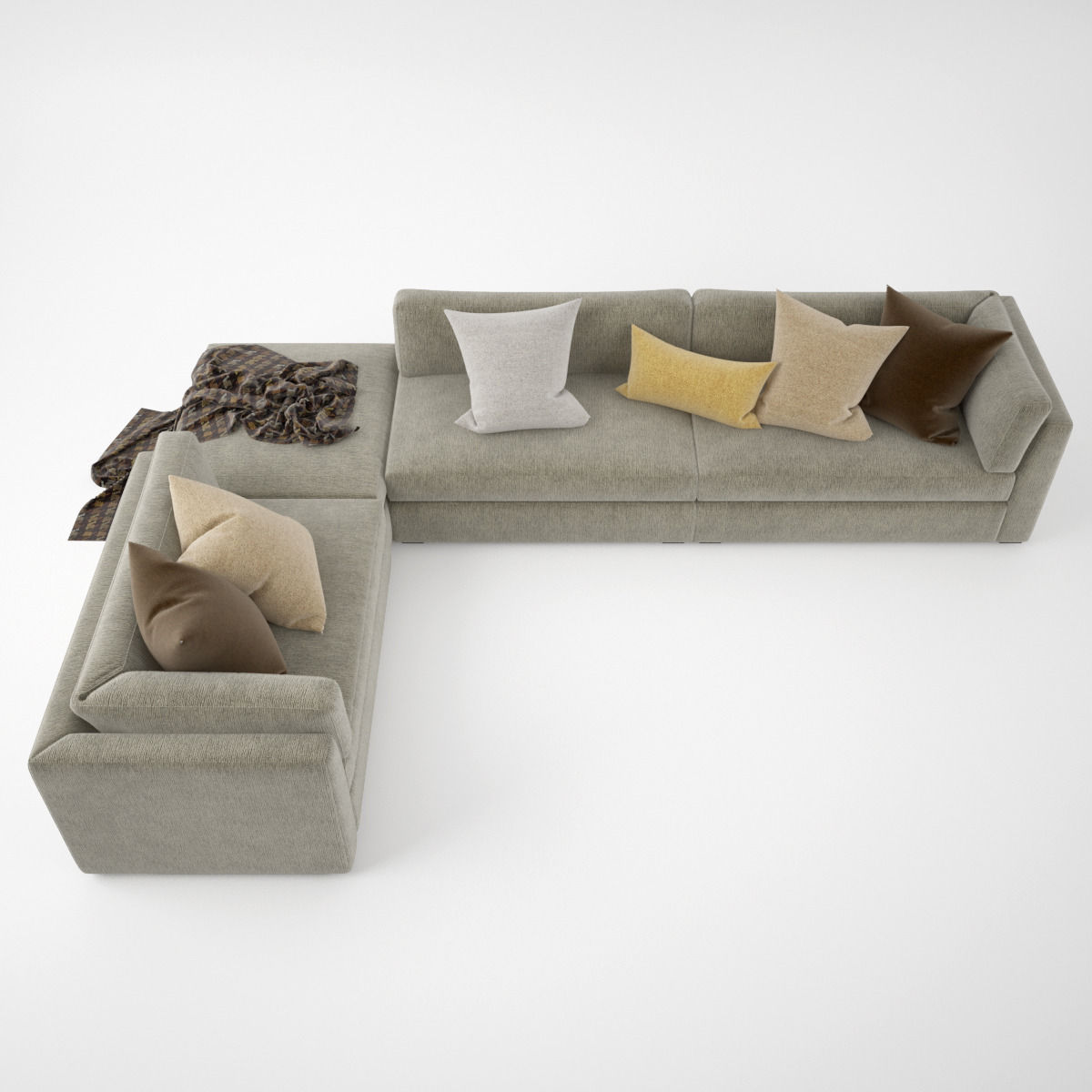 Busnelli Oh-mar Corner Sectional Sofa 3D model_5