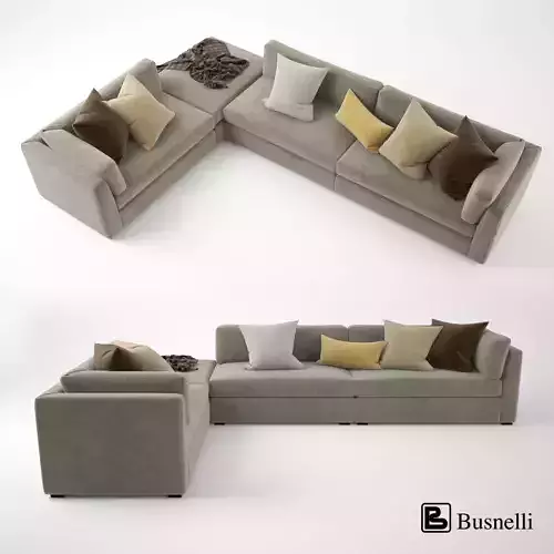 Busnelli Oh-mar Corner Sectional Sofa 3D model