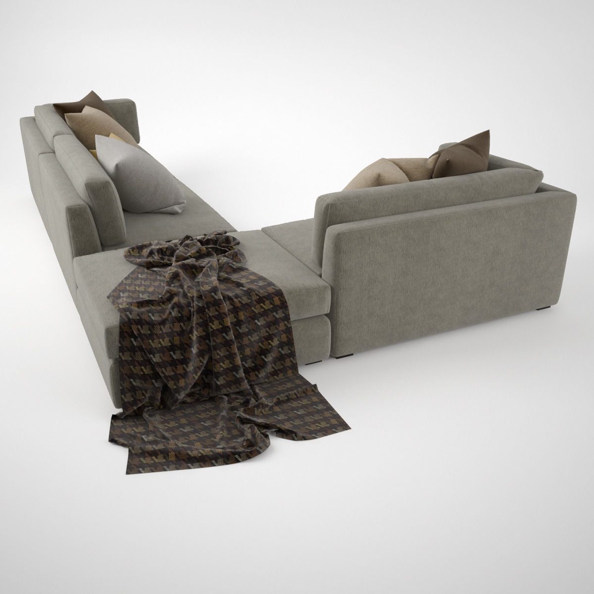 Busnelli Oh-mar Corner Sectional Sofa 3D model_2