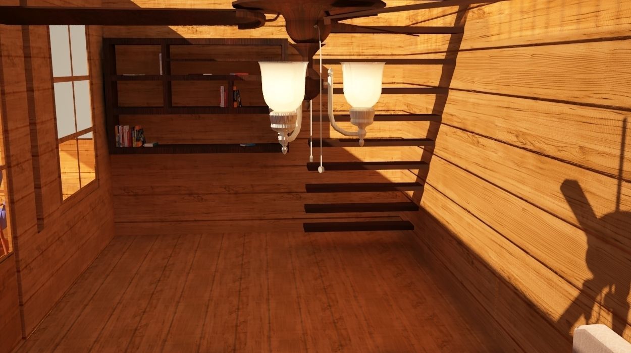 Chalet - Mountain House - Low Poly Low-poly 3D model_4