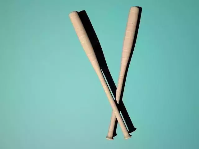 Wood Baseball Bat 3D model