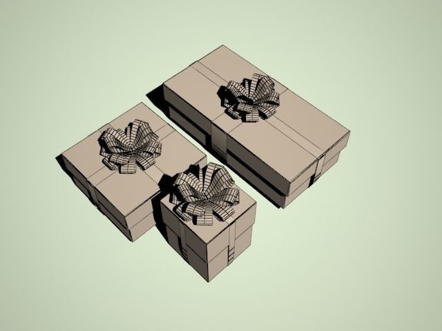 Gift Boxes 3D model_3