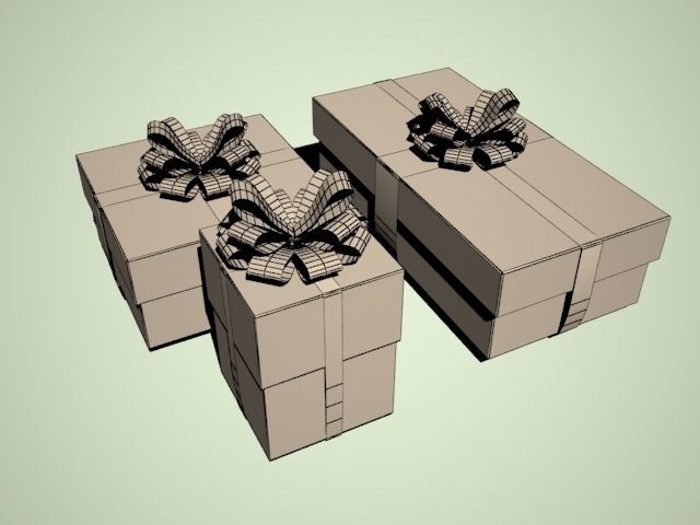 Gift Boxes 3D model_4