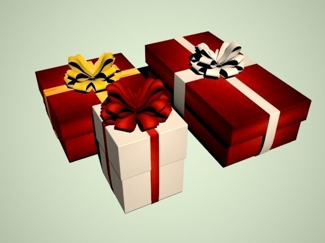 Gift Boxes 3D model_1