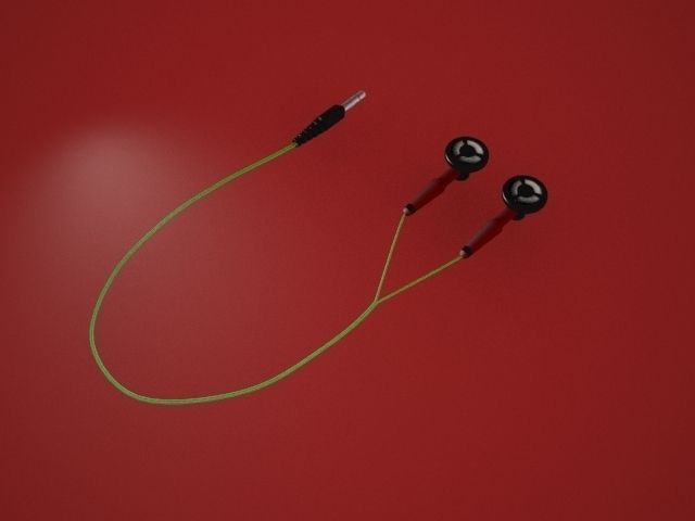 Earphones - Headphones 3D model_1