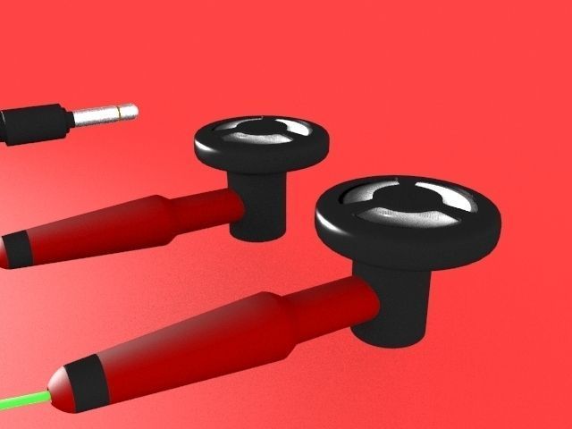 Earphones - Headphones 3D model_3