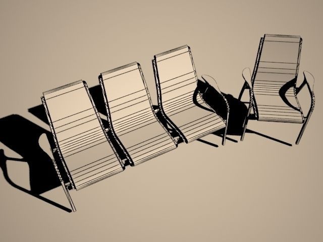 Chair lounge 3D model_3