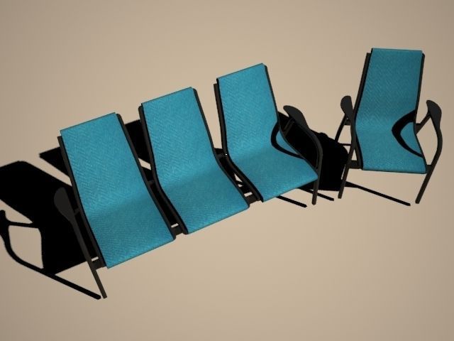 Chair lounge 3D model_4