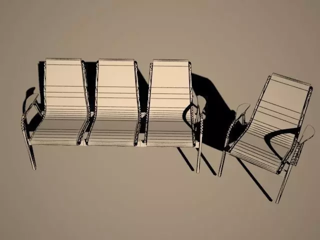 Chair lounge 3D model_0
