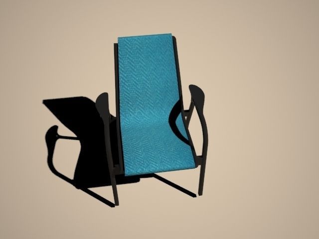 Chair lounge 3D model_1