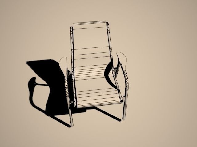 Chair lounge 3D model_2